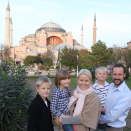 At the beginning of the journey: The Crown Prince and Crown Princess' family in front of Hagia Sofia in Istanbul. Published 22.12.2010. Handout picture from The Royal Court. For editorial use only, not for sale. Photo: The Royal Court. Image size: 4752 x 3168 px, 5,67 Mb.